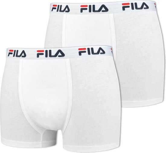 Fila - Man Boxer Elastic Band 2-pack - Wit - Heren - maat  XL