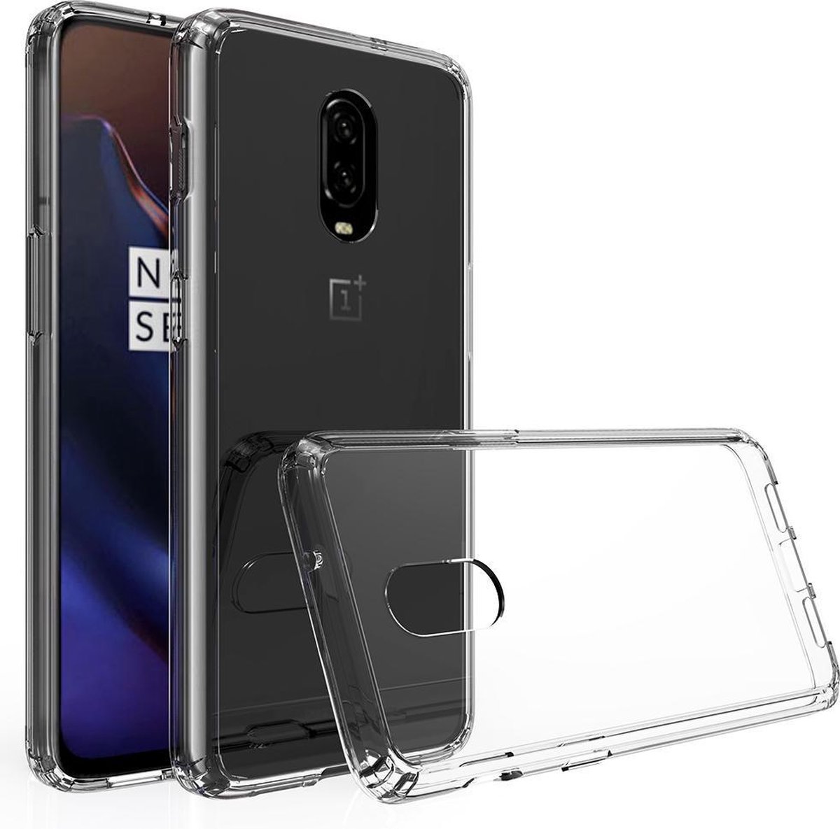 BMAX TPU hard case hoesje geschikt voor OnePlus 6T / Hard cover - Transparant