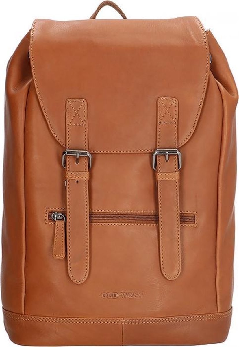 Old West Houston - Rugtas - Bruin - leren Rugzak