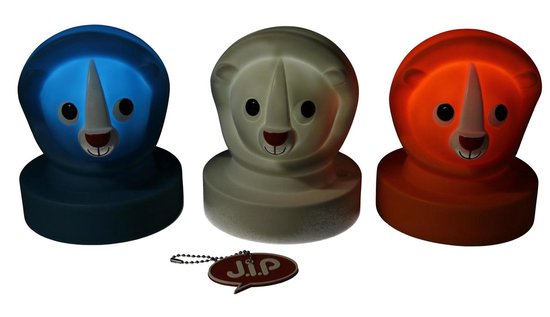Jip Dieren Lamp Leeuw - Nachtlampje voor Kinderen 15cm - Nachtverlichting Jongens en Meisjes - Oranje van Jip — afbeelding 4