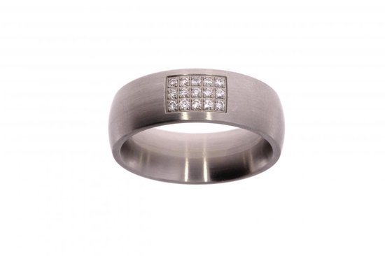 Verlinden Juwelier - Ring - Dames - Staal  - XEN met diamant - maat 54