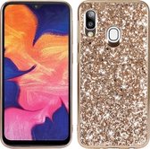 Glitter TPU Back Cover - Samsung Galaxy A20e Hoesje - Goud