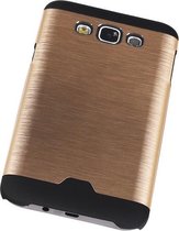 Lichte Aluminium Hardcase/Cover/Hoesje Samsung Galaxy E7 Goud