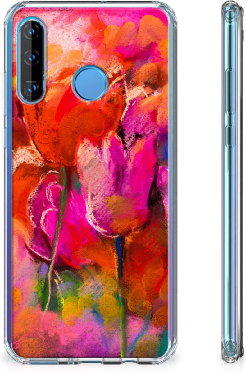 Back Cover Huawei P30 Lite Tulips