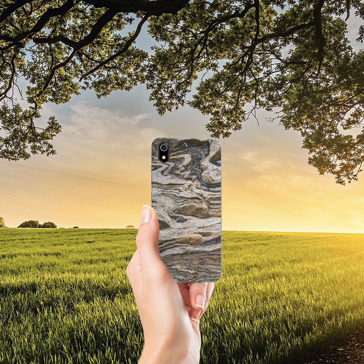 TPU Hoesje voor Xiaomi Redmi 7A TPU Siliconen Hoesje Steen