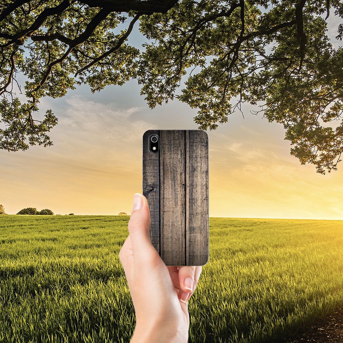 Xiaomi Redmi 7A Bumper Hoesje Steigerhout