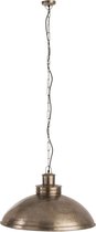 J-Line hanglamp plat rond metaal zilver ø71