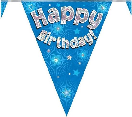 Oaktree UK Oaktree, 45,7 cm Happy 70th Birthday blu olografico