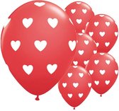 Qualatex Valentijn ballon rood Ø 27 cm -Set-6