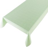 Tafelzeil New Dot Groen 300 x 140 cm - Beschikbaar in 11 maten - Geleverd in een koker