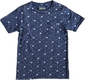Indian blue stevig zacht indigo blauw shirt - Maat 140