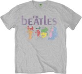 The Beatles - White Album Back Heren T-shirt - S - Grijs