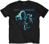 The Rolling Stones Heren Tshirt -S- Band Glow Zwart