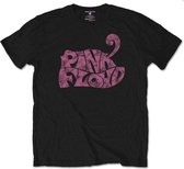 Pink Floyd Heren Tshirt -L- Swirl Logo Zwart