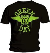 Tshirt Homme Green Day -L- Neon Noir Noir