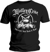 Motley Crue Heren Tshirt -XL- You Can't Kill Rock & Roll Zwart