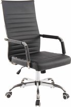 Chaise de bureau Clp Amadora - Imitation cuir - Noir