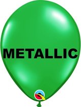 Ballonnen Metallic Emerald Green 13 cm 100 stuks