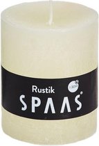 Spaas Stompkaarsen - 7x8 cm - 30 Branduren - Ivoor - 6 Stuks