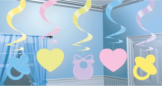 Amscan Slingers Swirl Babyshower Junior 12 Stuks Multicolor Bol amscan-slingers-swirl-babyshower-junior-12-stuks-multicolor-bol