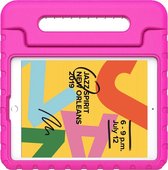 Cazy iPad 2021/2020 hoes Kinderen - 10.2 inch - Kids proof back cover - Draagbare tablet kinderhoes met handvat – Roze