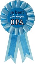 Haza Original Rozet ''je Bent De Beste Opa'' 8 X 14,5 Cm