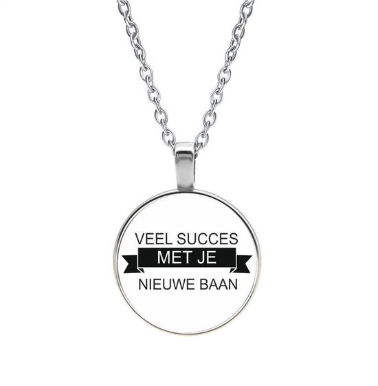 Ketting Glas - Veel Succes Met Je Nieuwe Baan | bol.com