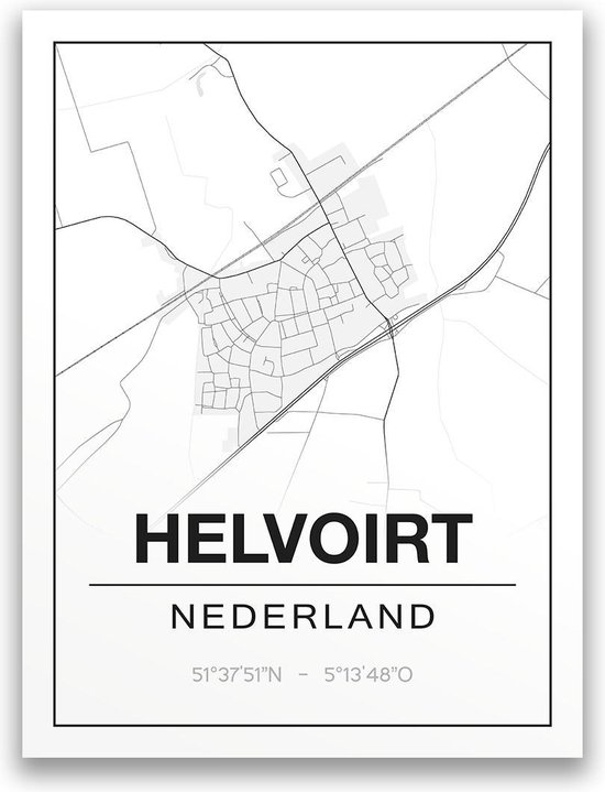 Poster/plattegrond HELVOIRT - A4
