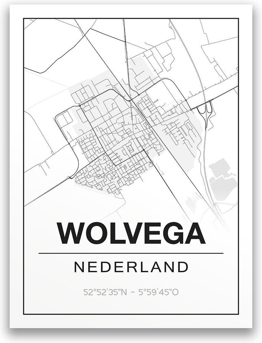 Poster/plattegrond WOLVEGA - A4
