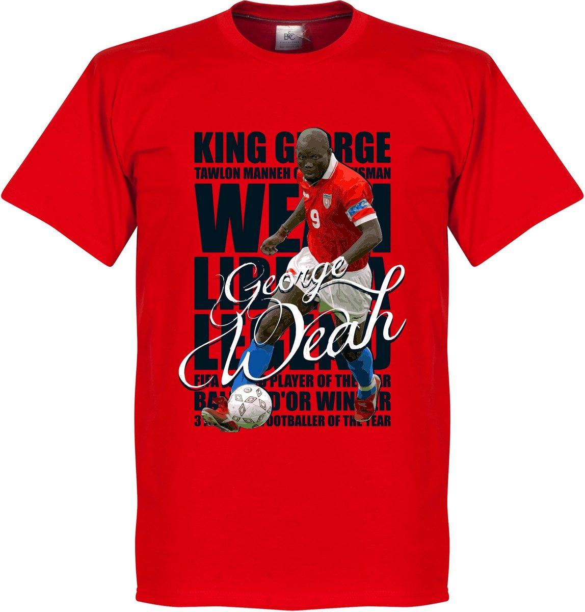 1148x1200.jpg George Weah Legend T-Shirt - S - Afbeelding 1