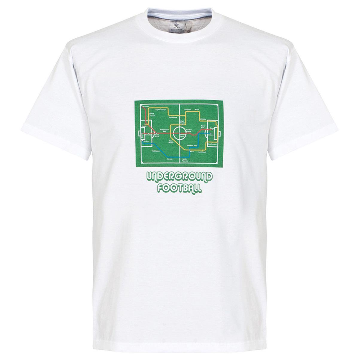 1200x1200.jpg Underground Football T-Shirt - White - M - Afbeelding 1