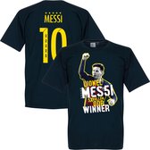 Messi 5 Times Ballon D'Or Winner T-Shirt - XXXXL