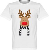 Reindeer Supporter T-Shirt - Wit/Zwart  - XXXL