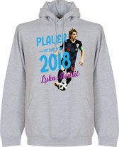 Modric Voetballer van het jaar 2018 Hooded Sweater - Grijs - XXL