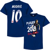 Modric Voetballer van het jaar 2018 T-Shirt - Navy - S