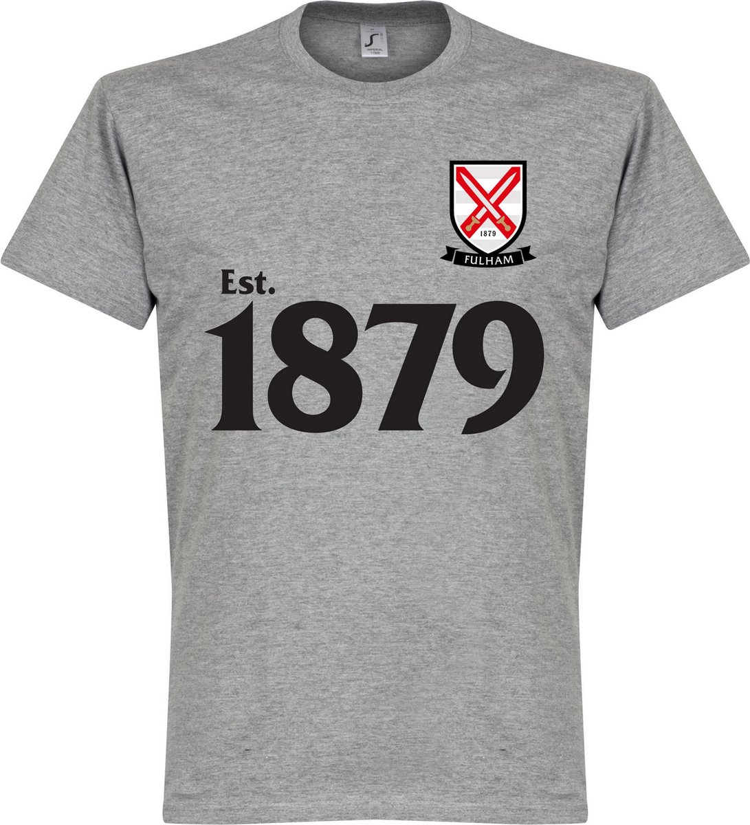 1091x1200.jpg Fulham Est. 1879 T-Shirt - Grijs - L - Afbeelding 1