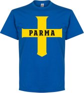 Parma Cross T-Shirt - Blauw - XXXXL