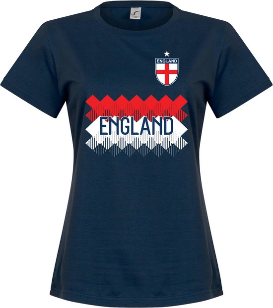 Engeland Dames Team T-Shirt - Navy - S