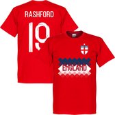 Engeland Rashford 19 Team T-Shirt - Rood - XS