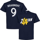 Zlatan Ibrahimovic 9 LA T-Shirt - Navy - S