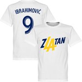 Zlatan Ibrahimovic 9 LA T-Shirt - Wit - 5XL