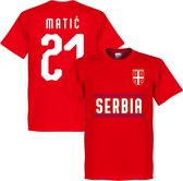 Servië Matic 21 Team T-Shirt - Rood - S