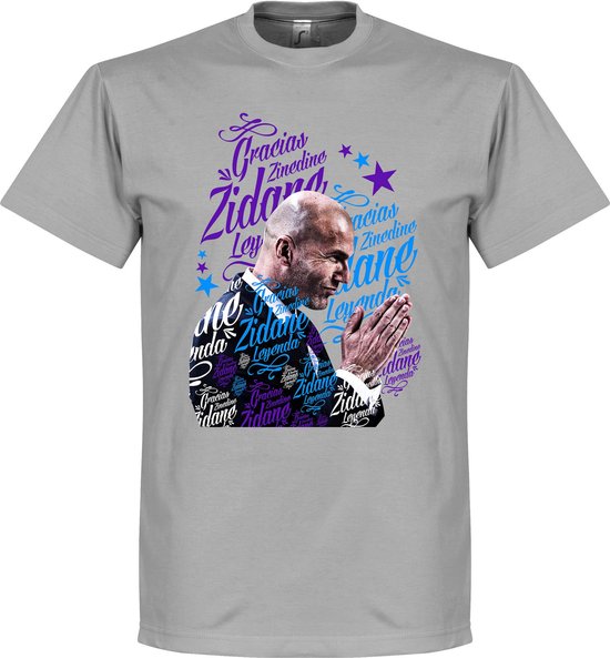 Gracias Zidane Madrid T-Shirt - Grijs - L | bol.com