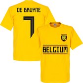 België De Bruyne 7 Team T-Shirt - Geel - XL