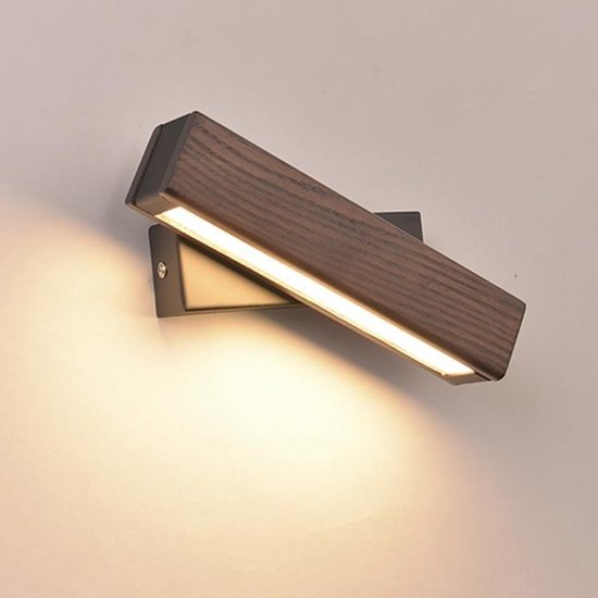 Eenvoudige Rotatable bed slaapkamer muur lamp nachtlampje grootte: (walnoot) | bol.com
