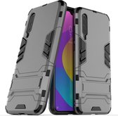 Armor Kickstand Back Cover - Xiaomi Mi 9 Lite Hoesje - Grijs