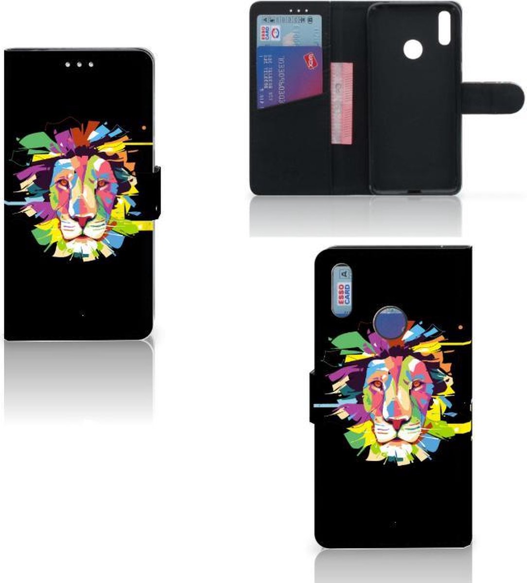 Huawei Y7 (2019) Leuk Hoesje Lion Color