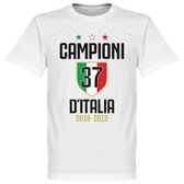 Campioni D'Italia 37 T-Shirt - Wit - 5XL