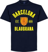 Barcelona Established T-Shirt - Navy - S