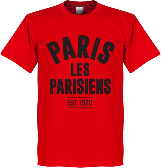 Paris Saint Germain Established T-Shirt - Rood  - XL